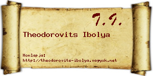 Theodorovits Ibolya névjegykártya
